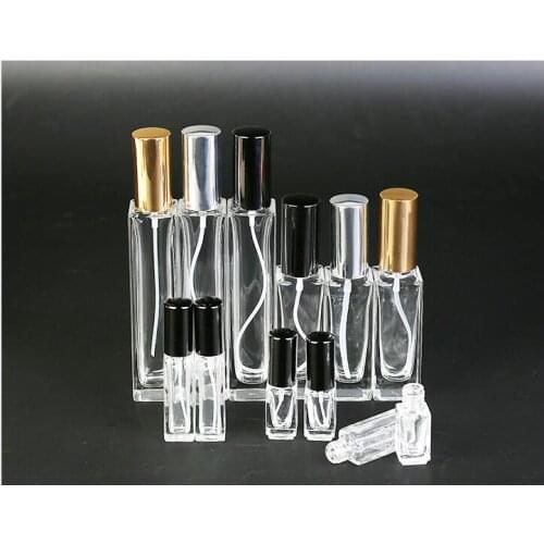 3ml 10ml 20ml 30ml 50ml Portable Glass Refillable Perfume Bottle With Aluminum Atomizer Empty Parfum Case For Traveler