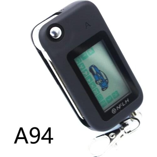 A94 Two way LCD Remote Controller Key Fob Chain Keychain for Starline A94 Uncut Blade Fob start stop Two Way Car Alarm System