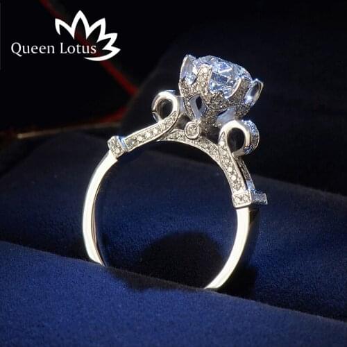 Queen Lotus White Rings