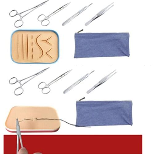 Medical Suture Wound Trining Silicone Skins Pad Module Surgical Practice kit