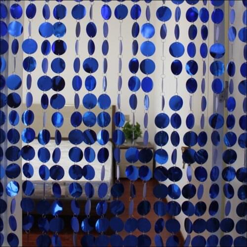 Christmas decorations Christmas ornaments interior decoration curtains festive party decorations separated sequins blue