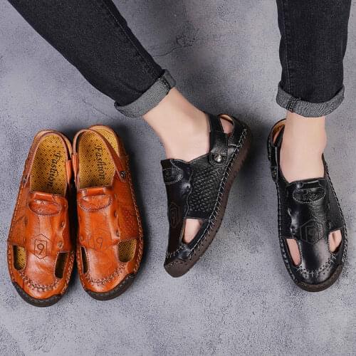 Sandalias De Cuero Para Hombre Men Rubber Sandal Mens Sandals Summer Luxury Leather Shoes Slippers White 39 S Comfort