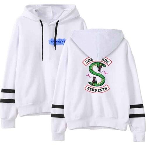 Kpop Riverlade south side Printed Hoodies Men/women Long Sleeve Hooded Sweatshirts 2019 hit hop Trendy Streetwear Clothes