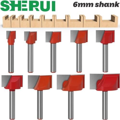 9pc CNC carbide end mill tool 3D woodworking insert router bit Tungsten Cleaning bottom end milling cutter Woodworking cutter