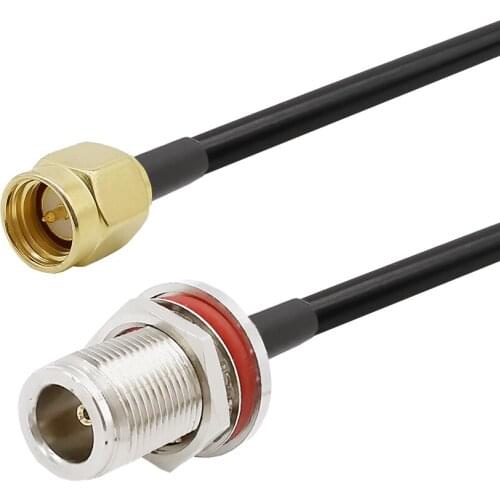 SMA to N WiFi Antenna Adapter SMA Male to N Female RG58 Cable For 4G LTE Router RTL SDR USB ADS-B Receiver WiFi Router Booster