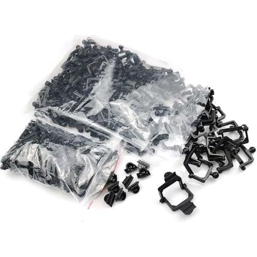 100pcs Plastic Disposable Dental Articulator Holder Mouth Bite Holder Dental Articulator Black Study Lab Tool