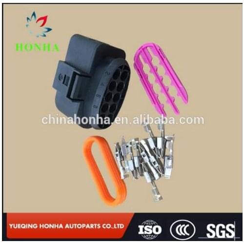 1J0973735 50pcs/lot HEADLIGHT ELECTRICAL PLUG RH C5 3.0 2003 Seat 10 pin waterpoof female ignition coil connector