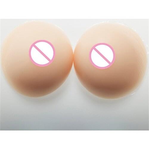 2000g/pair Classic Round Silicone Breast Forms Transgender Shemale Tits Enhancer Fake Breast Artificial Boobs Made In China