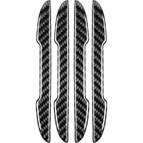 4pcs Car Door strips Anti Scratch Sticker Carbon Fiber Edge Protective Strips Side Doors Moldings Scuff trim Stickers for BMW