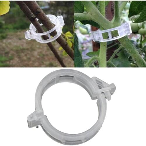 Durable Clear 50Pcs Garden Plant Tomato Vine Peppers Support Clips Garden Vegetables For Plant Types Plastic Hanging For Garden