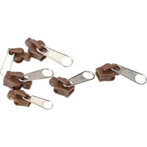 6 pcs! Zipper head Rescue Instant Repair Kit practical Fix black zippers for clothing garment Replacement accessories