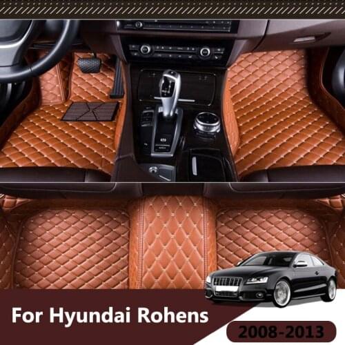 For Hyundai Rohens 2013 2012 2011 2010 2009 2008 Car Floor Mats Carpets Custom Covers Auto Interior Accessories Protect