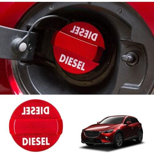 Car Aluminum Alloy Fuel Tank Decorative Stickers Fuel Tank Cap Fuel Tank Trim Cover for Mazda CX-5 Mazda 3