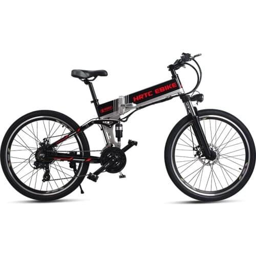 26inch electric mountain bike 500W high speed 40km/h fold electric bicycle 48v lithium battery hidden frame EMTB off-road ebike