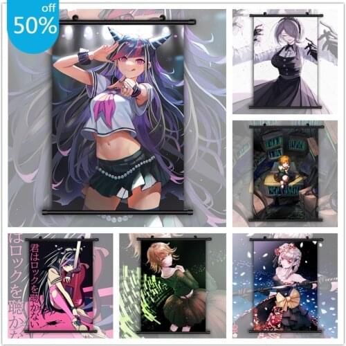Danganronpa Fujisaki Chihiro Mioda Ibuki Anime Posters Canvas Painting Wall Decor Wall Art Picture for Living Room Home Decor