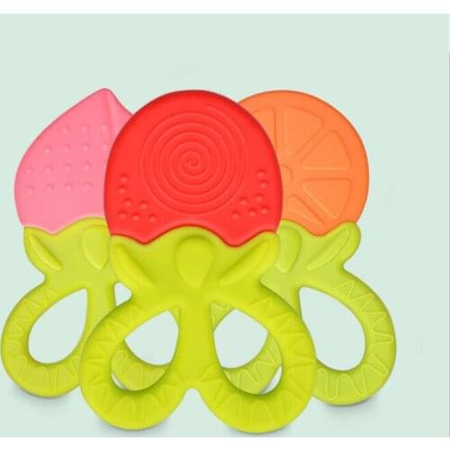 Strawberry Silicone Baby Teether Bpa Free Baby Tooth Toy Infant Silicone Teeth Care Newborn Baby Care Product Baby Teething Toys