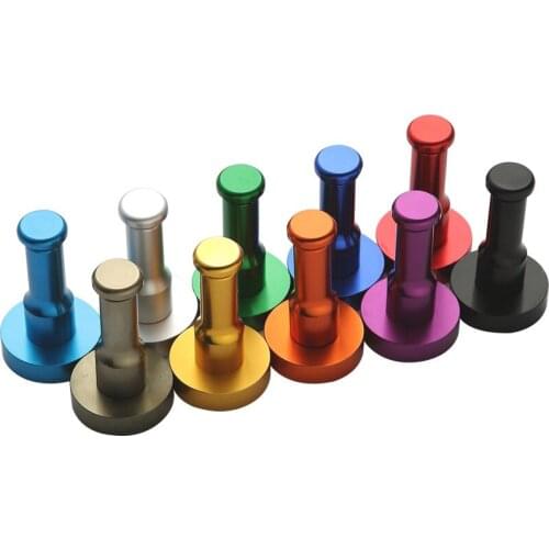 Space Aluminum Colorful Hooks Home Kitchen Door Single Hook Single Hat Towel Coat Robe Door Wall Hook Hanger Bathroom Accessory