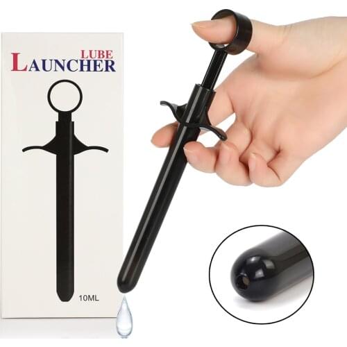 Sex Toy Lube Launcher Anal Vagina Inject lubricants Enema Lubricant Injector Applicator Syringe Adult Sex Toys For Men Women Gay