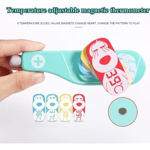 Smooth Edge 5Pcs/Set Magnetic Miniature Doctor Kit Toy Plastic Mini Doctor Toy Rich Accessories for Home