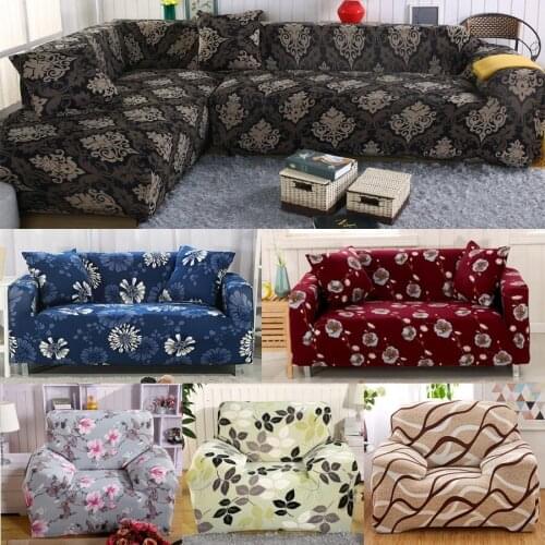 Sofa Cover Anti-Slip Elastic Slipcover Stretch Polyester Fabric Soft Furniture Protector Couch Cover Sofa Covers