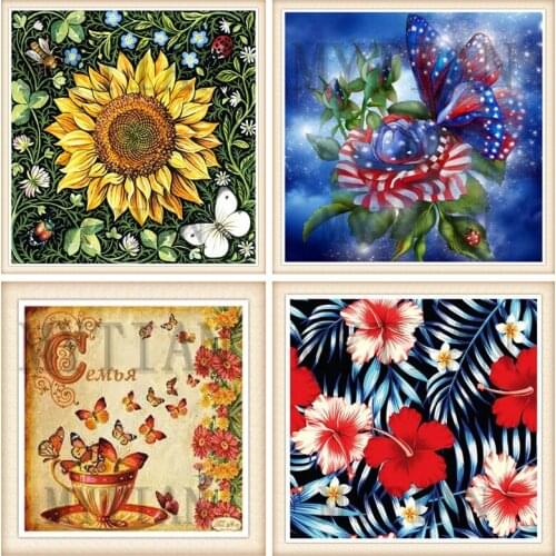 New Full square/round diamond embroidery flower diy diamond paintings cross-stitch Christmas goods diamond mosaic art crafts