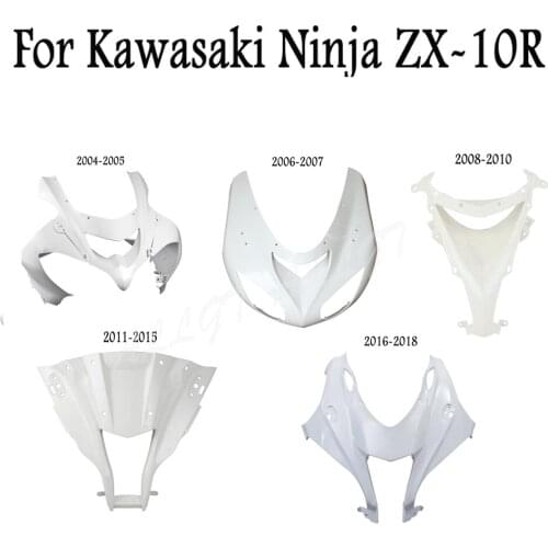 New Motorcycle Unpainted Upper Front Cowl Nose Fairing For Kawasaki ZX-10R 2004-2018 2010 2011 2012 2013 2014 2015 2016 2017