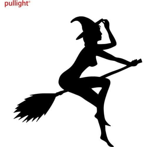 2017 New Style Hot Sexy Witch Lady Gir Car Art Vinyl Decal Funny Personality Creative Truck Window Bumper Laptop Sticker