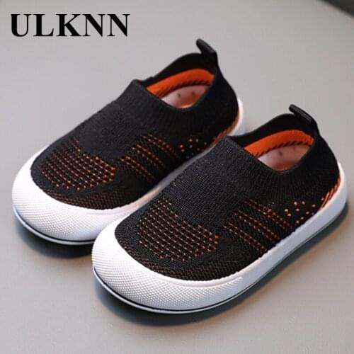 ULKNN Autumn Baby Shoes 2021 Children Sneakers For Boys 3 Colors Hollow Out Casual Breathable Antislippery Kids Slip On Shoes