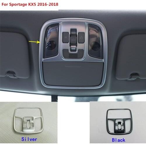 Car body front light lamp frame roof button switch hoods trim stick part panel hoods 2pcs for Kia Sportage KX5 2016 2017 2018