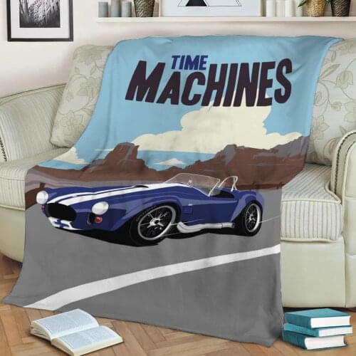 American car 3D Print Plush Blanket Throw On Sofa Home Decor Soft Warmth Washable Nap Blanket Dropshipping