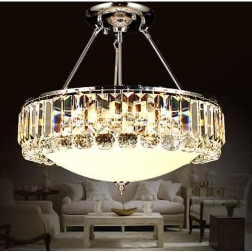Luxury Circular Simple Creative Crystal Pendant Light For Living Room Dining Room Restaurant Circular Lamp Fahion High quality