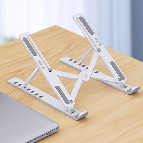 7 Holes Foldable Laptop Stand Non-slip Desktop Laptop Holder Adjustable Angles Notebook Bracket Riser