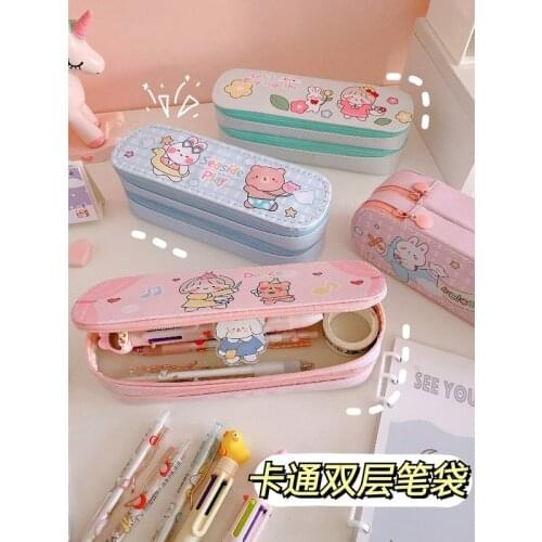 Cute Bear Make Up Bag Travel Large Cosmetic Bag For Makeup Solid Color Female Make Up Pouch Necessariese