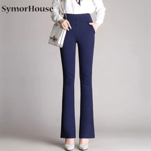 Женские брюки клеш SymorHouse China At AliExpress