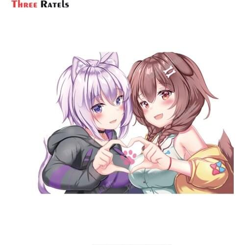 Three Ratels B192 Anime Game Inugami Korone Hololive Stickers For Bmw E90 Bumper Fuel Tank Cap Car External Decoration Decals