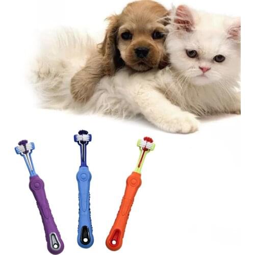 Pet Dog Toothbrush Multi-angle Cleaning Tooth Bad Breath Teeth Care Tool Brush for Dog Cat Tooth Protection Health Toothbrush
