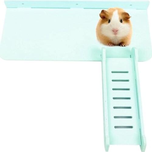 1pc Hamster Climbing Ladder Wood Playing Platform Funny Board Climbing Toy Small Animal Standing Board Toy Small Pet Toy