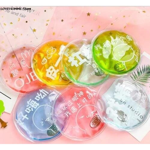 1PCS Winter Reusable Gel Hand Warmer Cute Word Print Instant Heating Pack Warmer