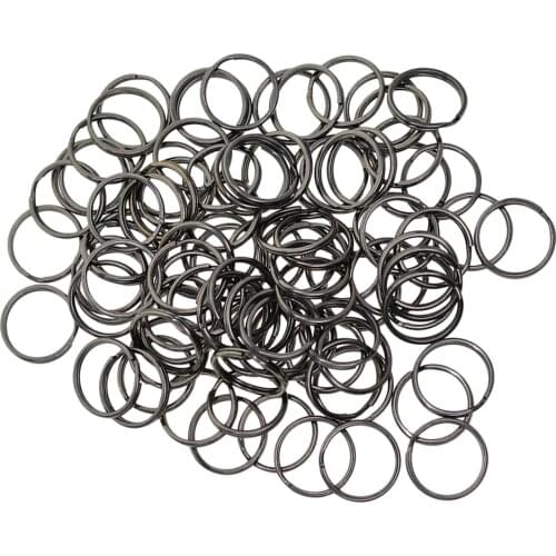 100Pcs 18mm Metal Split Rings, Rind Connectors for Chandelier, Curtain, Crystal