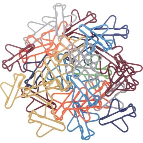 30 Pieces Metal Airplane Shape Paper Clips (Large Medium Small) Calendar for School Office Decoration