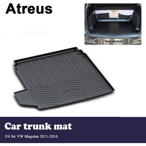 Atreus Car Trunk Cargo Floor Liner Tray Mat Cover Protection Blanket For Volkswagen VW Magotan B7 2011 2012 2013 2014 2015 2016