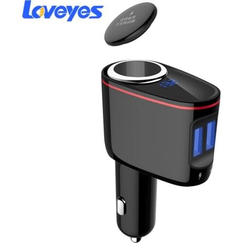 Car Charger Flash Fast Charge Dual USB for Car One-to-two Multifunction Cigarette Lighter Vehicle Power Splitter Adapter 06A
