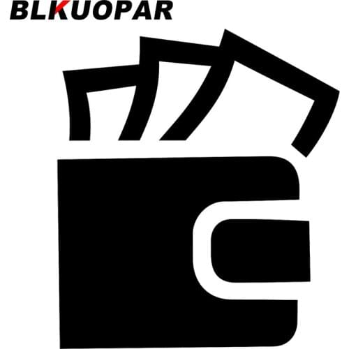 BLKUOPAR for Wallet Car Stickers Sunscreen Decals Fashion JDM Assessoires Vinyl Material Motorcycle Helmet Waterproof Decor