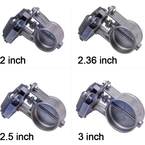 2&2.36&2.5&3.0 inch Electric exhaust control valve Electric Valve Unit with switch Excellent sealing Exhaust Control Valve