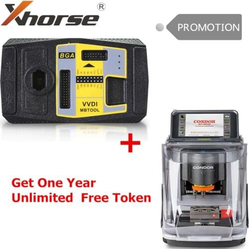 Xhorse CONDOR XC-MIN Plus VVDI MB BGA Tool Get 1 Free Token Everyday Xhorse VVDI MB BGA TooLPlus One Year Unlimited Token