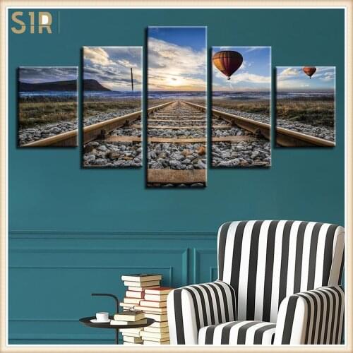 Beautiful Scenery HD Printed 5 Piece Canvas Art Scenery Painting Wall Pictures for Living Room Home Decor Anime Poster Wall Art