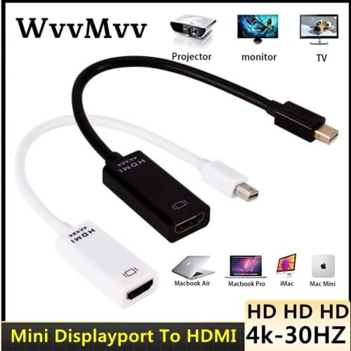 Mini Displayport To HDMI-compatible Cable 4k HD TV Projector Projetor DP 1.4 Display Port Converter For Apple Macbook Air Pro