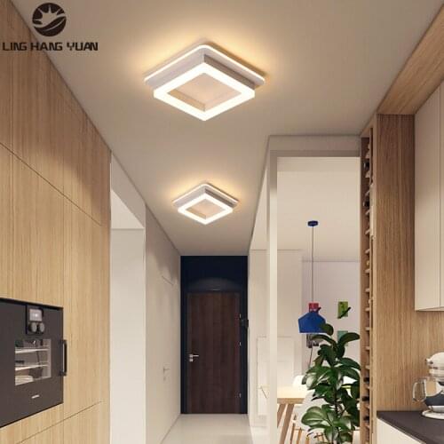 Minimalist Led Chandelier Square&Round Chandelier Lighting for Living room Bedroom Ceiling mounted Corridor Light Star Lamp 220V