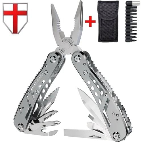 EDC Multitool with Mini Tools Knife Pliers Swiss Army Knife and Multi-tool kit for outdoor camping equipment