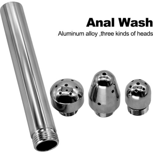 3 Styles Head ANAL Enema Cleaning Shower Stainless Steel Colonic Douche Nozzle Vaginal Wash,Vaginal Cleaner Nozzle Attachment